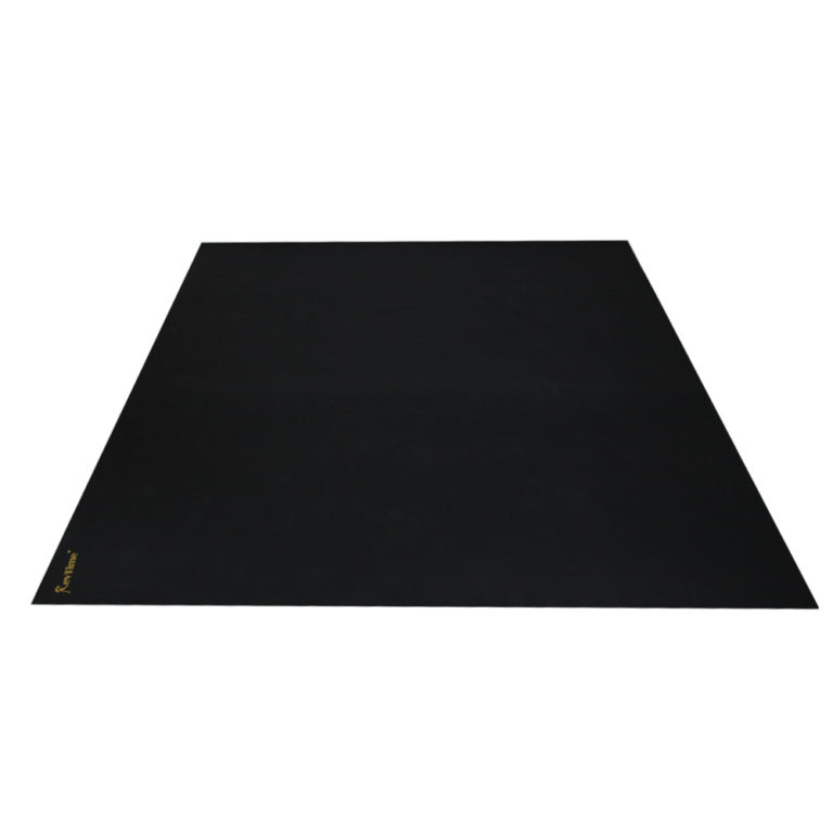 Super Large Exercise Rubber Mat 6’x6′ Black RevTime