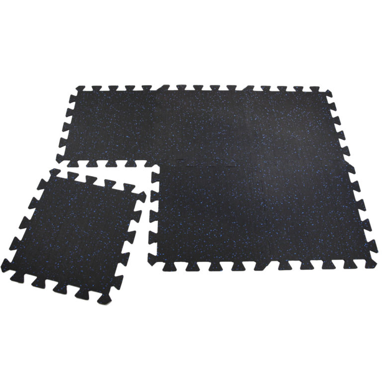 MultiPurpose Interlocking Rubber Mats 20″x20″x1/4″ Black (6packs with