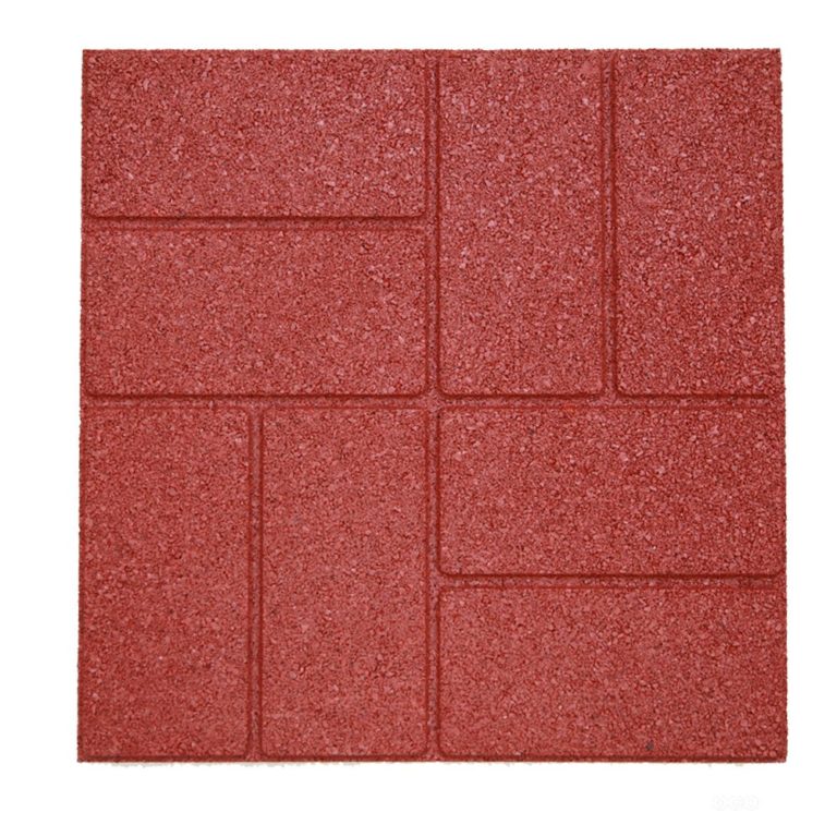 RevTime DualSide Garden Rubber Paver 16″x16″ for Patio Paver, Step Stone and Walk Way, Safety