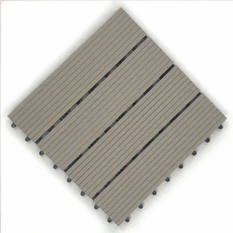 RevTime Easy DIY WoodPlastic Deck Tiles12″ x 12″ x 3/4”, Outdoor(Pack of 9) RevTime